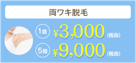 両脇脱毛コース