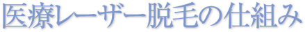 医療レーザー脱毛の仕組み