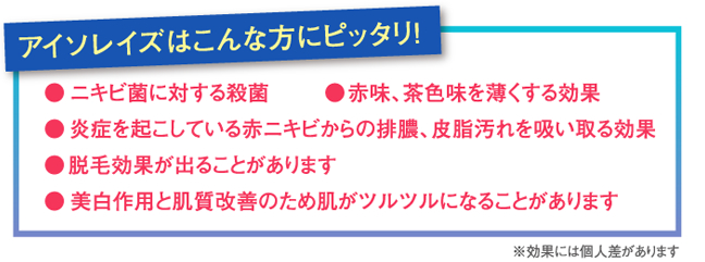 アイソレイズはこんな方にピッタリ！